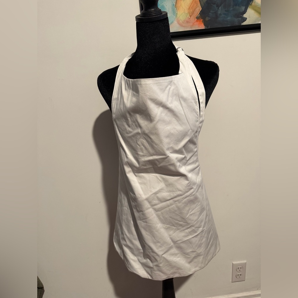 Zara White halter top with Adjustable Strap